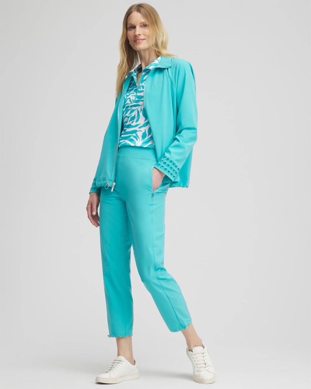 Zenergy® UPF Embroidered Eyelet Jacket | Chico's